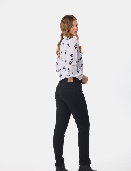 PANTALÓN DE JEAN SKINNY Negro
