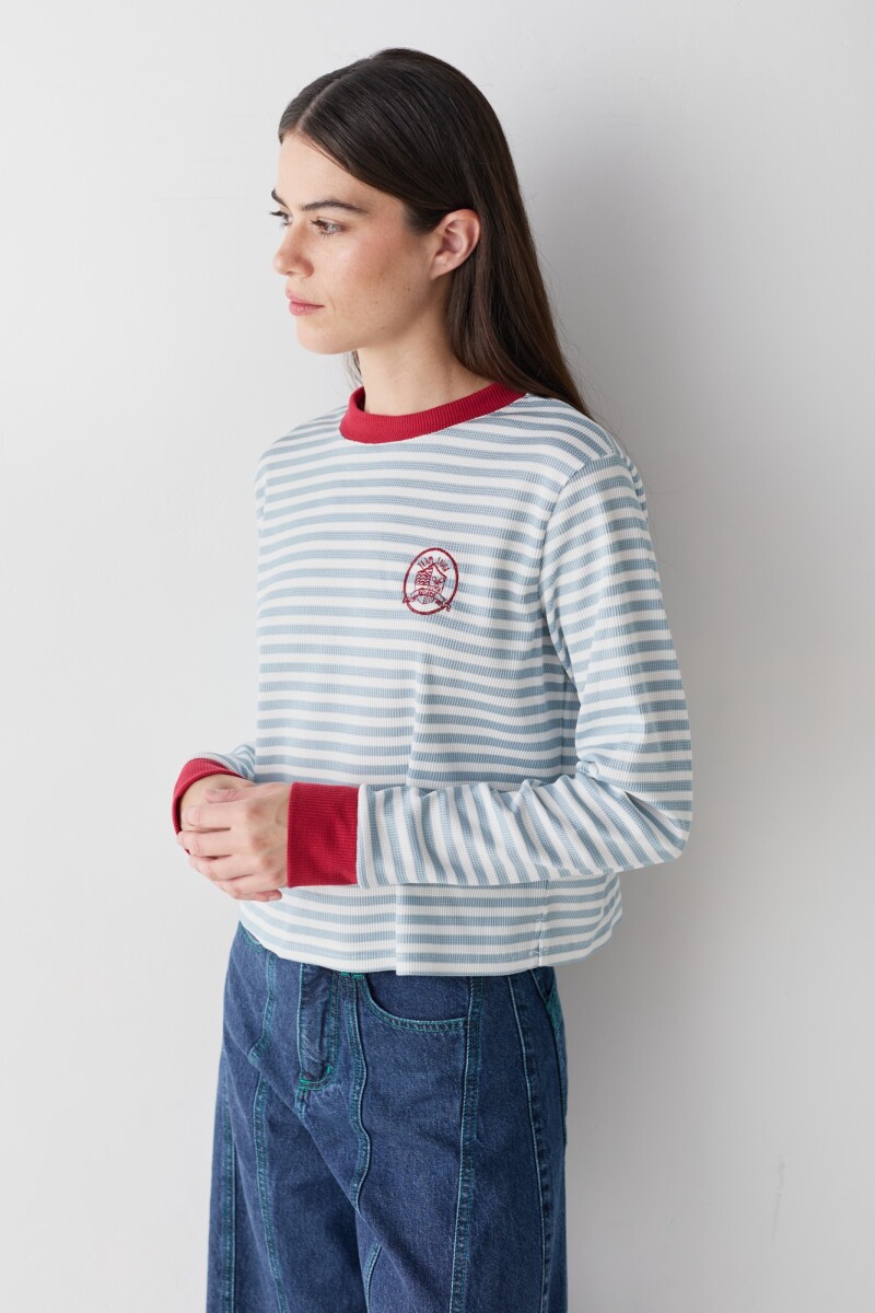 PRE VENTA BASIC TEAM Rayas Celeste