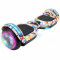 Skate Patineta Eléctrica 6.5" Con Música + Luces Led BLANCO