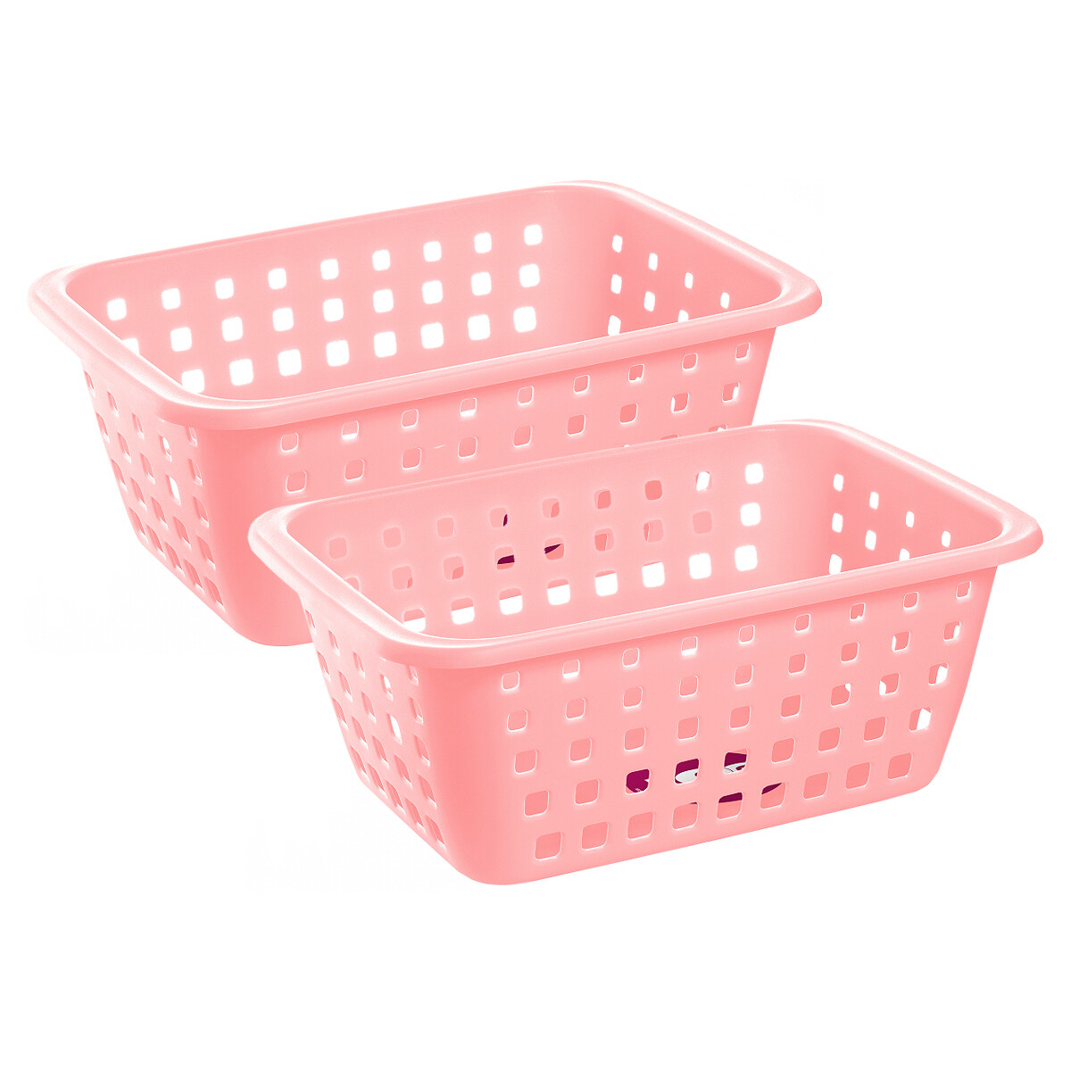 Set x2 Canasto grande 5,2 lts - ROSADO 