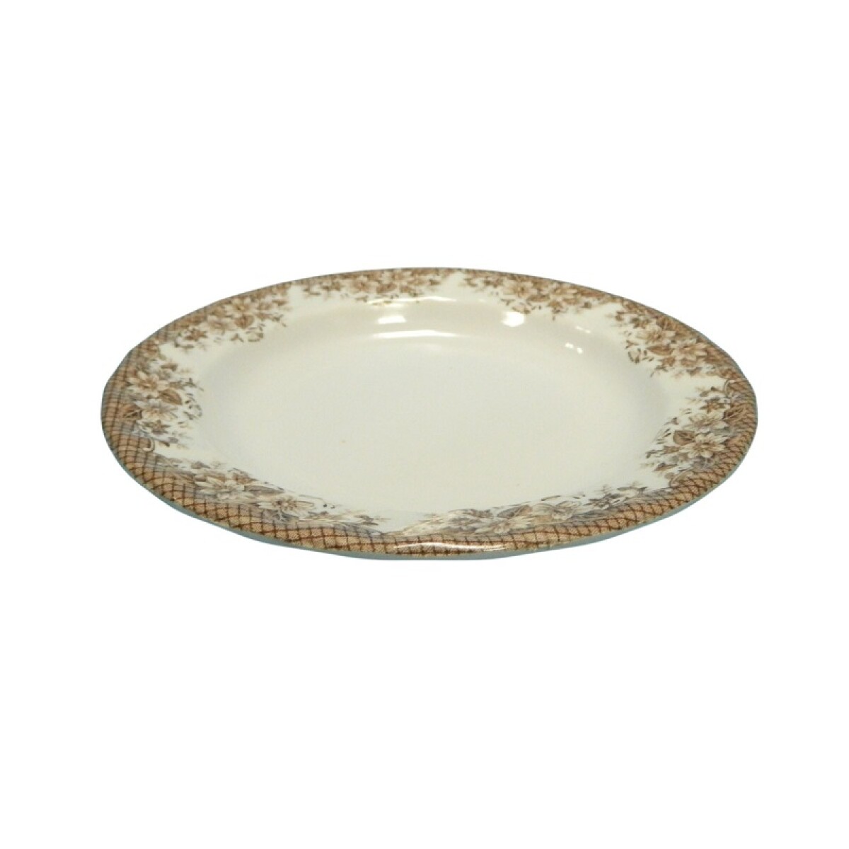 Plato llano melamina con diseño 20.3x2.8 