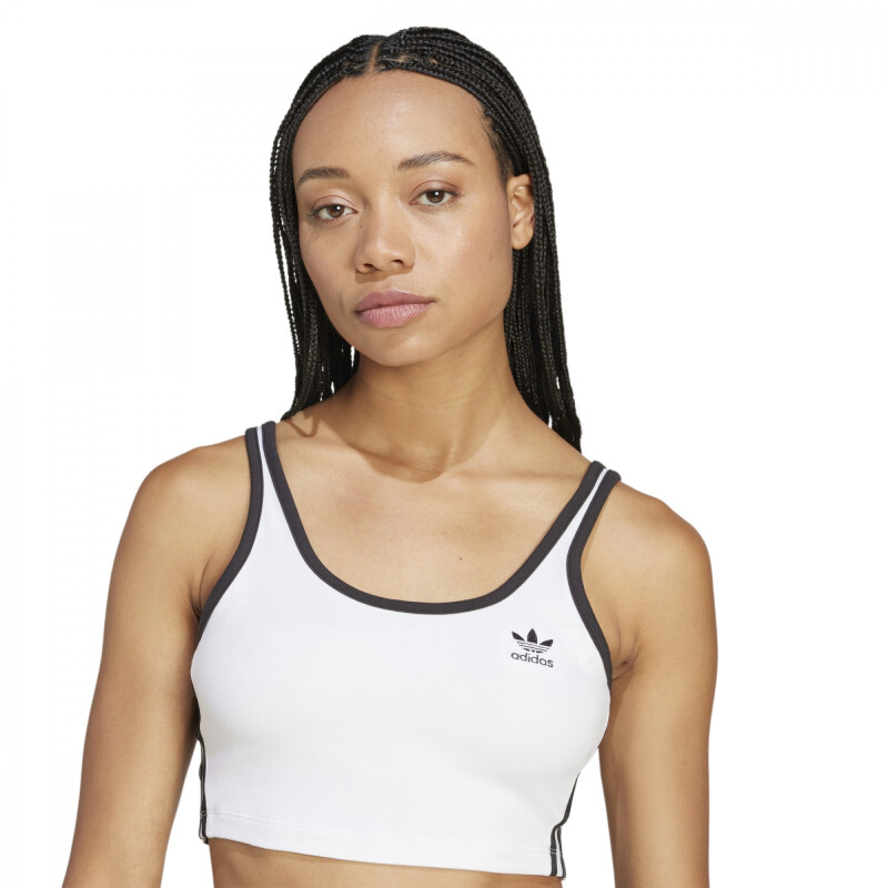 TOP ADIDA BRA 3S de Mujer - JD4613 Blanco-negro