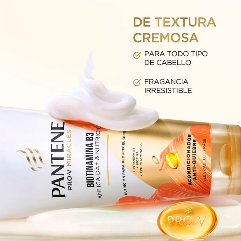 Acondicionador Pantene Biotinamina B3 Anticaída 250 Ml. Acondicionador Pantene Biotinamina B3 Anticaída 250 Ml.