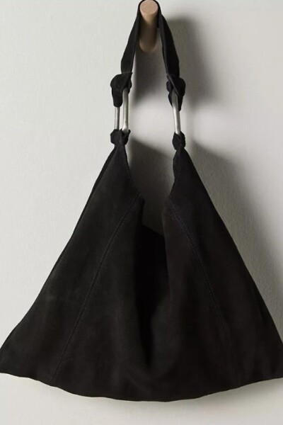 BOLSO BOBBI GAMUZA Negro