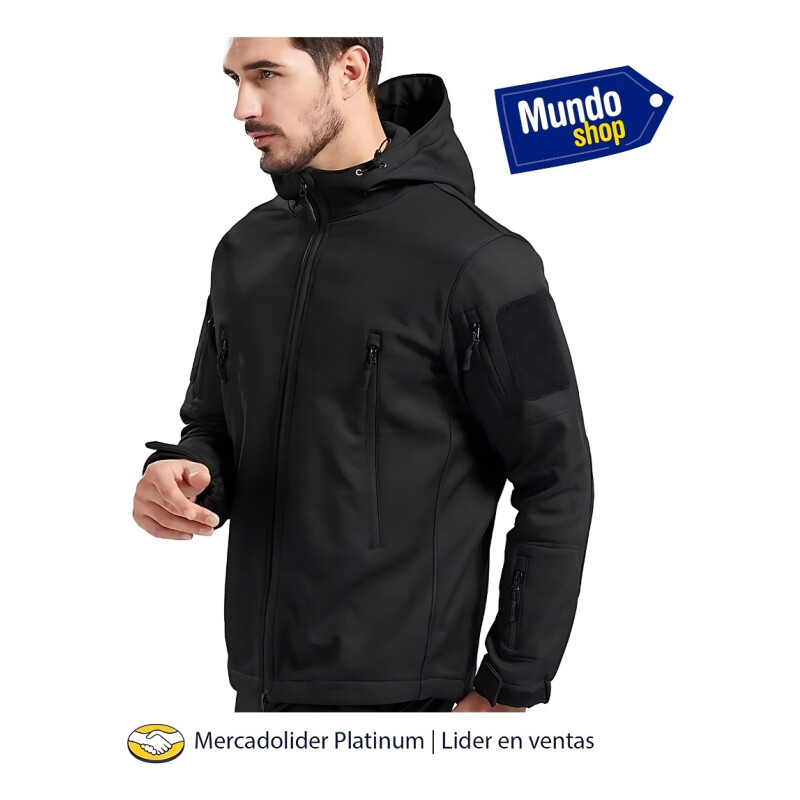 Campera Tácticas Camufladas Impermeables Resistente Neopreno Negro