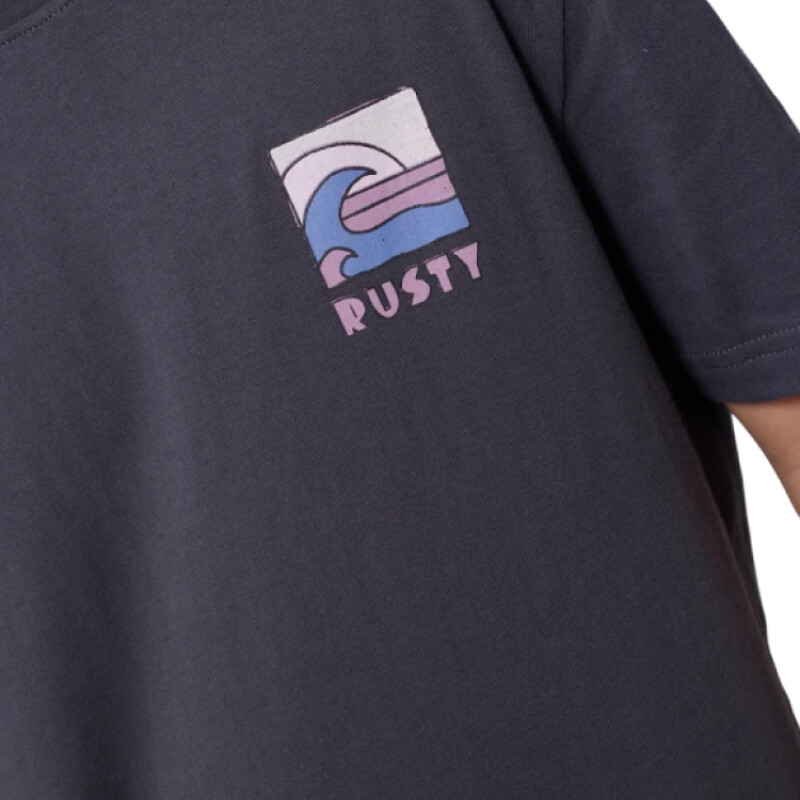 Remera Rusty Vertuna Niño - Gris Oscuro Remera Rusty Vertuna Niño - Gris Oscuro