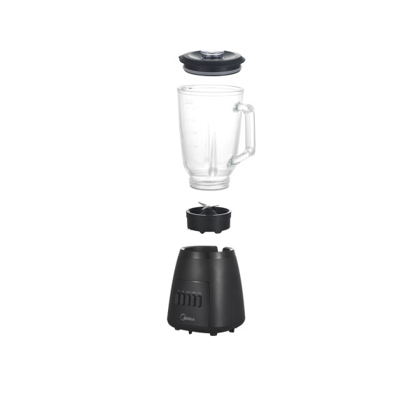 Licuadora Midea Negra 1,5L Jarra de vidrio MJ-BL6014W Licuadora Midea Negra 1,5L Jarra de vidrio MJ-BL6014W