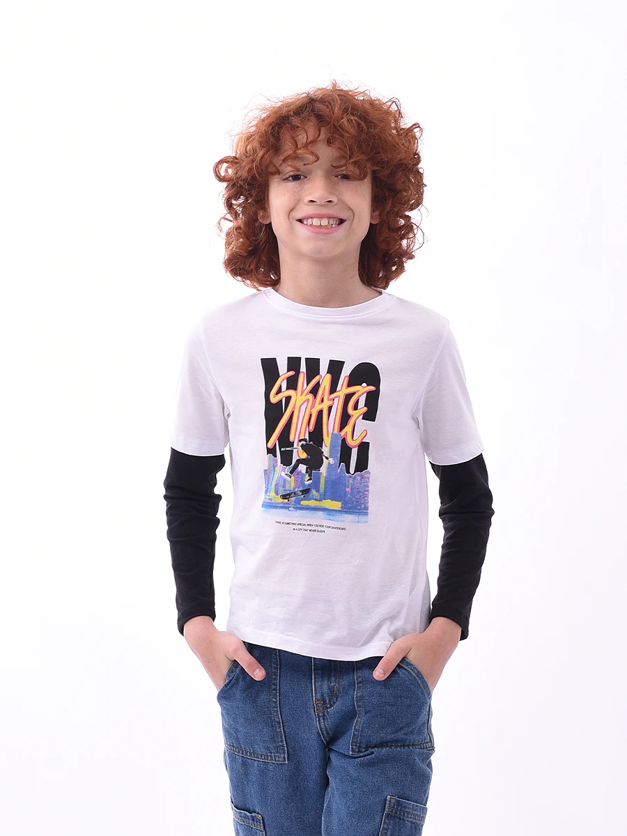 REMERA NYC SKATE - BLANCO 