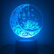 Lámpara Decorativa 3D Multicolor Táctil Media Luna