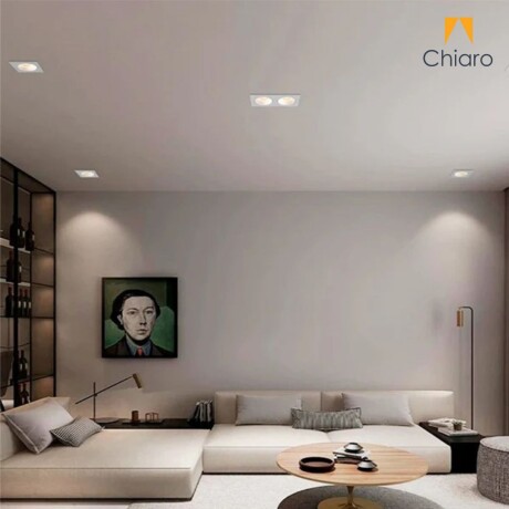 Embutido led 10w cuadrado móvil DIMERIZABLE 2700K BLANCO