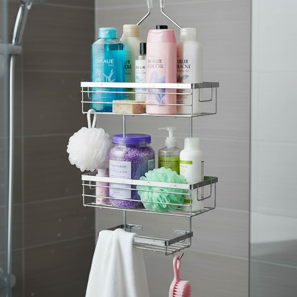 Organizador De Ducha Colgante 3 Niveles Jabonera Baño Acero Imback Color Plateado Organizador De Ducha Colgante 3 Niveles Jabonera Baño Acero Imback Color Plateado