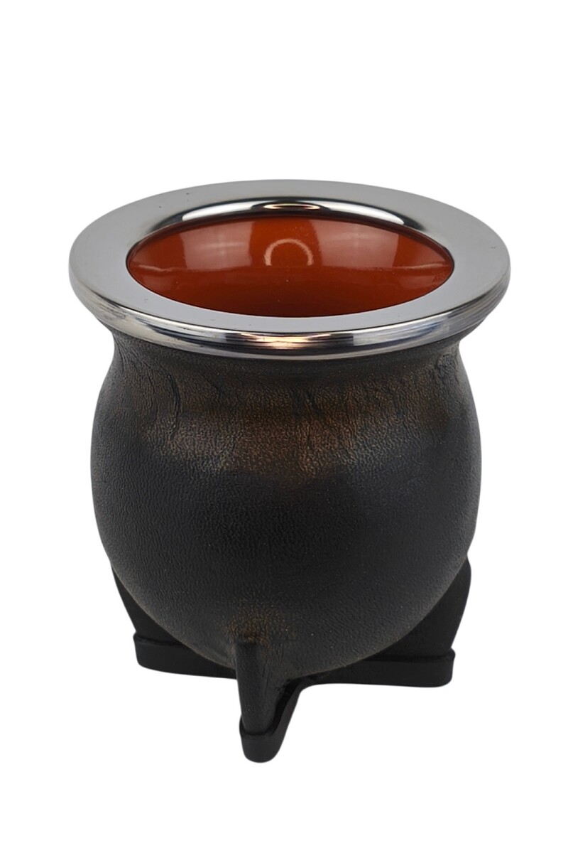 Mate ceramica florero Negro