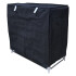 Zapatera Tela Ropero 3 Estantes Organizador Puerta Variante Color Negro