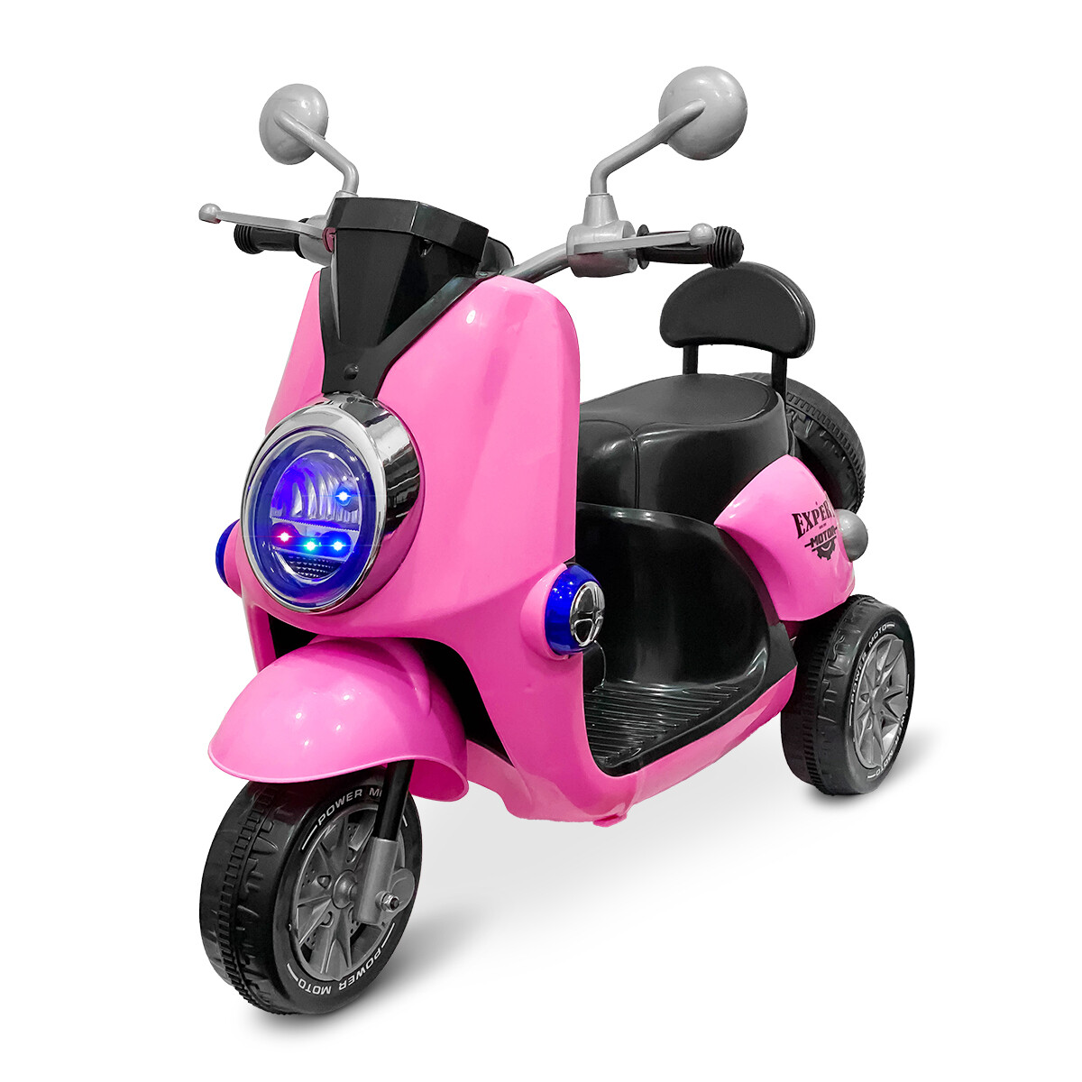 Triciclo Eléctrico Infantil Moto Para Niños A Batería - Rosa 