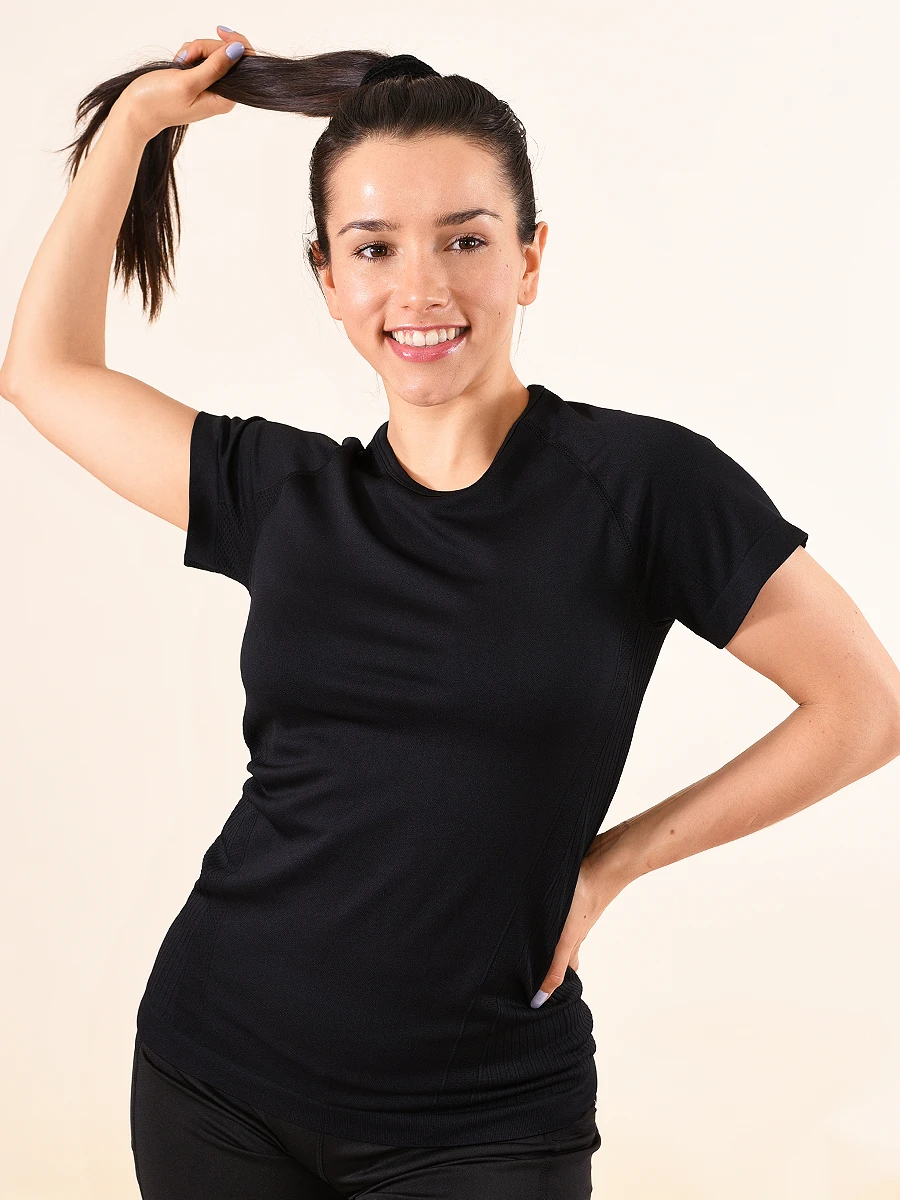 REMERA FITNESS ATLANTA - NEGRO 