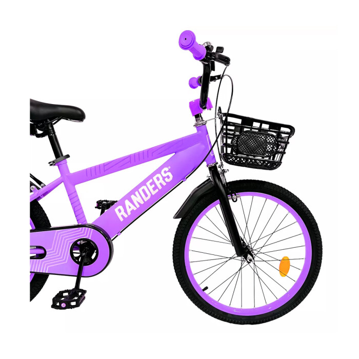 Bicicleta infantil rodado 20 Con Canasto Lila