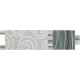 CUADRADITO SIN FIN GRIS MEDIDA 6.5X25 LINEA ANDINA GUARDA 000