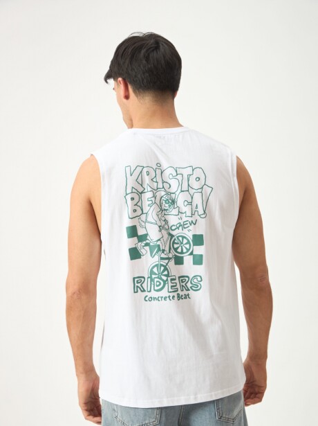 MUSCULOSA RIDERS BLANCO