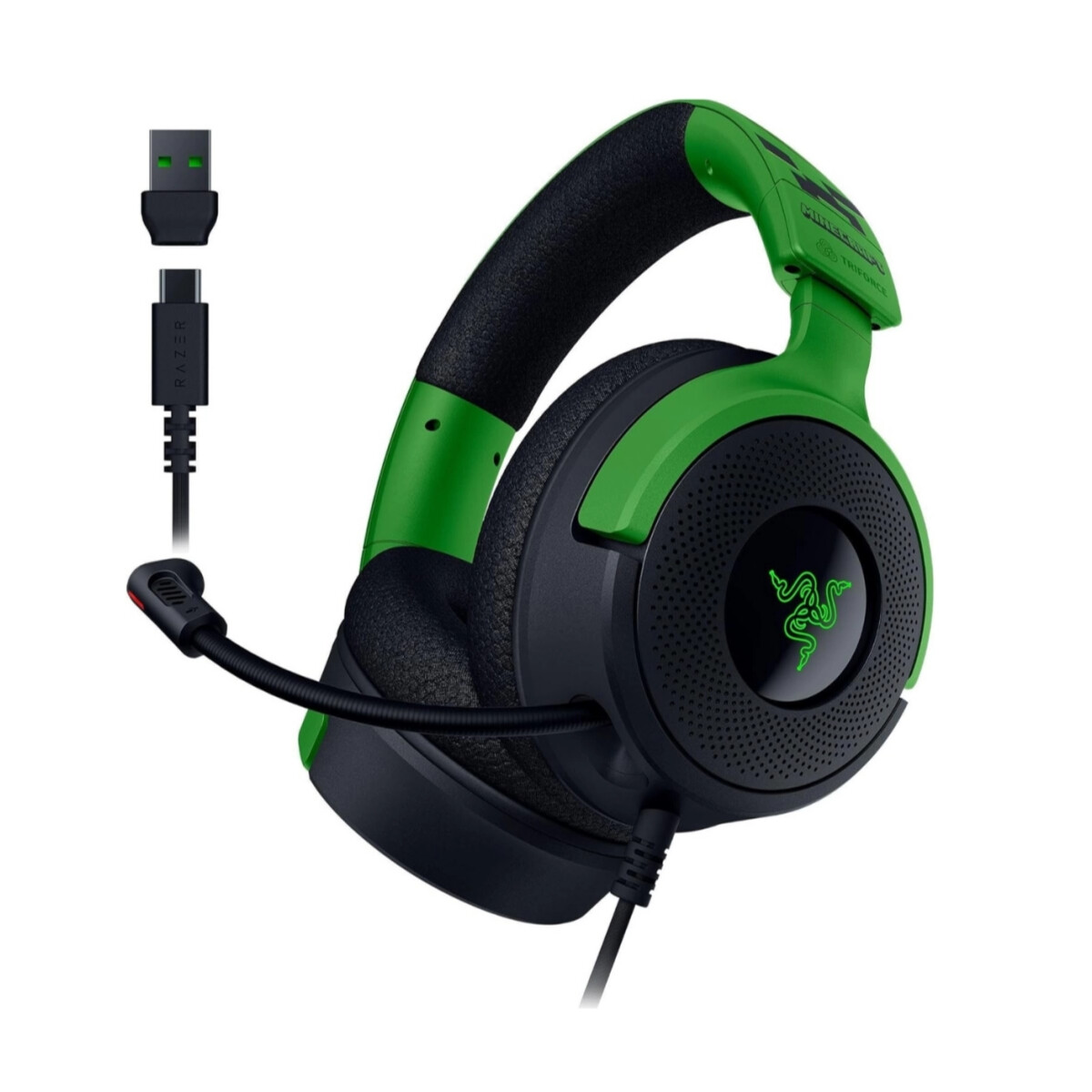 Auriculares Gamer Razer Kraken V4 X Minecraft Edition 
