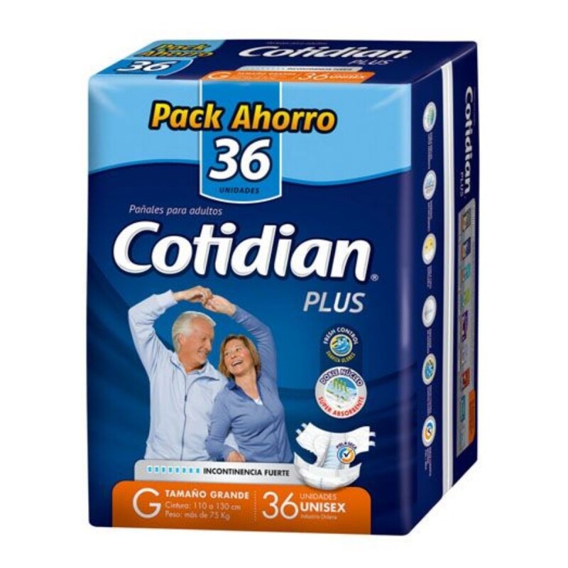 Pañales de Adulto Cotidian Plus G X36 Pañales de Adulto Cotidian Plus G X36