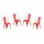 Pack 4 Sillas Tolix Lumax Varios Colores Rojo