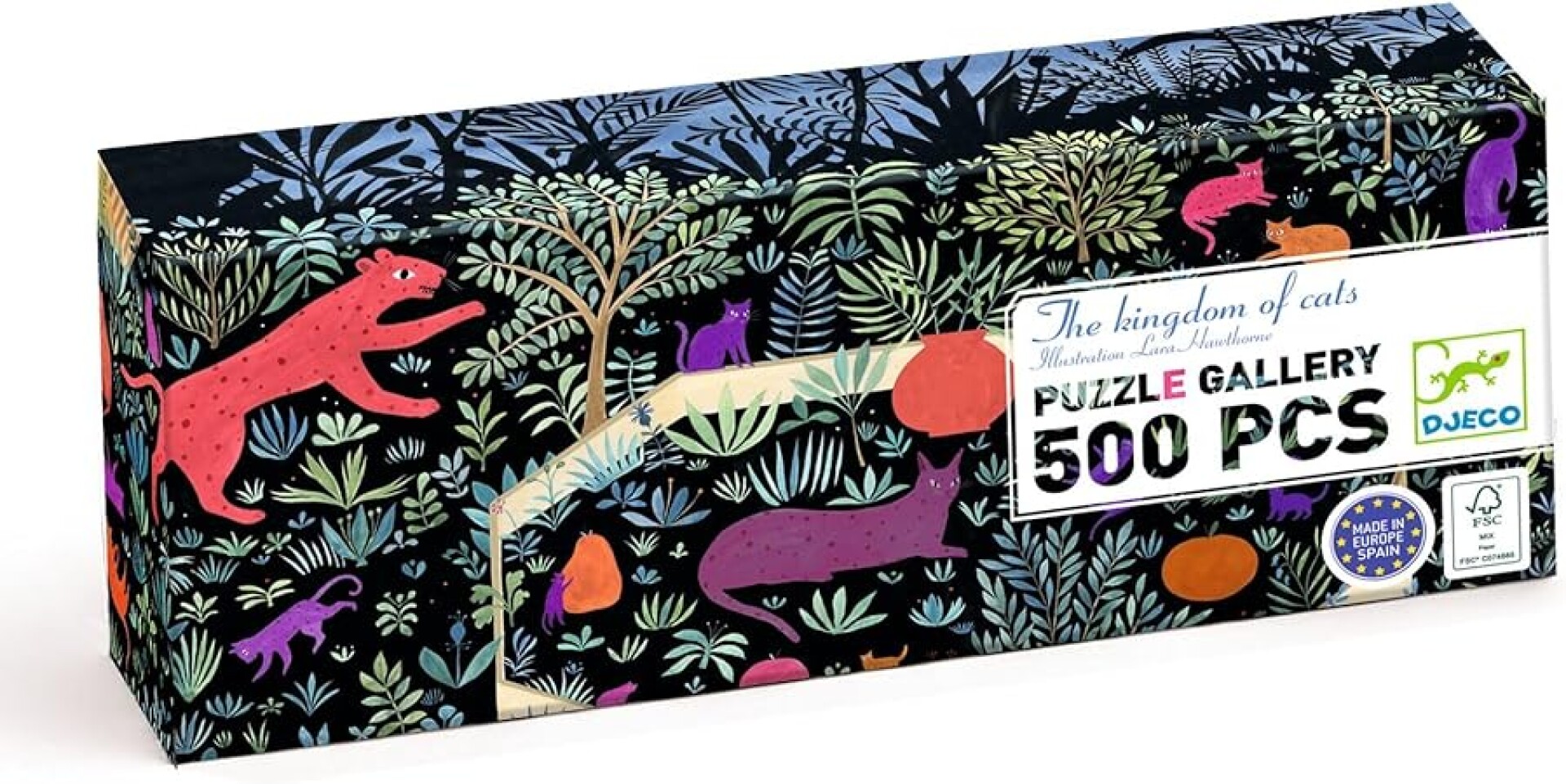 Puzzle Gallery Reino de los Gatos 500 Djeco 