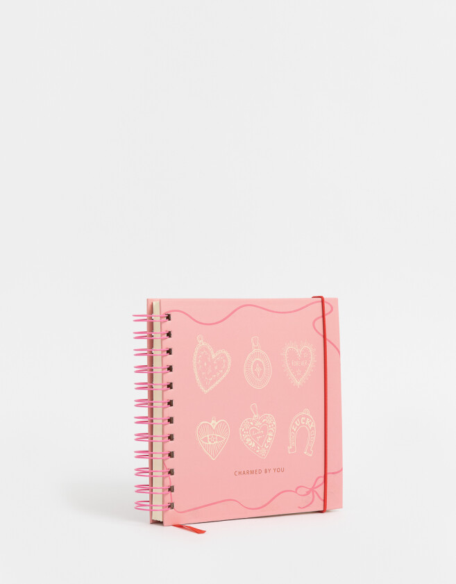 Anotadores Cuadernos y Memos Estampados Cuaderno Cuadrado Estampado - Rosa Claro