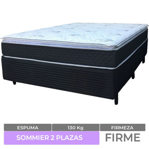 DOS PLAZAS + BOX - Conjunto de sommier ATENAS Espuma EPS 2 plazas 140x190x64 130K DOS PLAZAS + BOX - Conjunto de sommier ATENAS Espuma EPS 2 plazas 140x190x64 130K