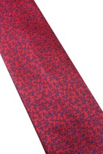 Corbata con pañuelo 8 cm BORDEAU