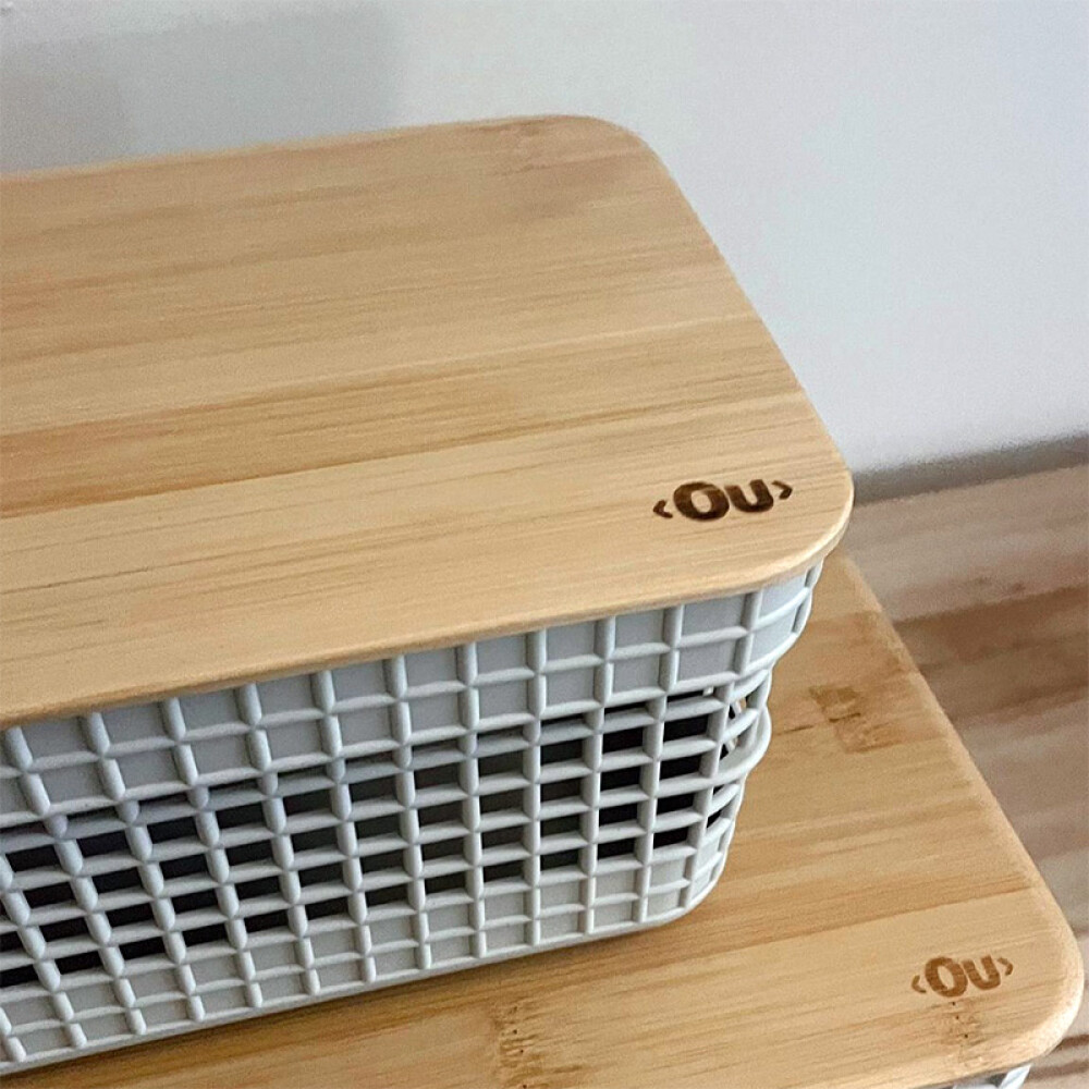 Organizador Rejilla Tapa Bambú M