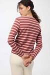 Remera Palma Rayas Rojo