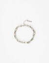 Pulseras Flexibles Metal Pulsera Flexible Metal Eslabón. - Plateado Rodio