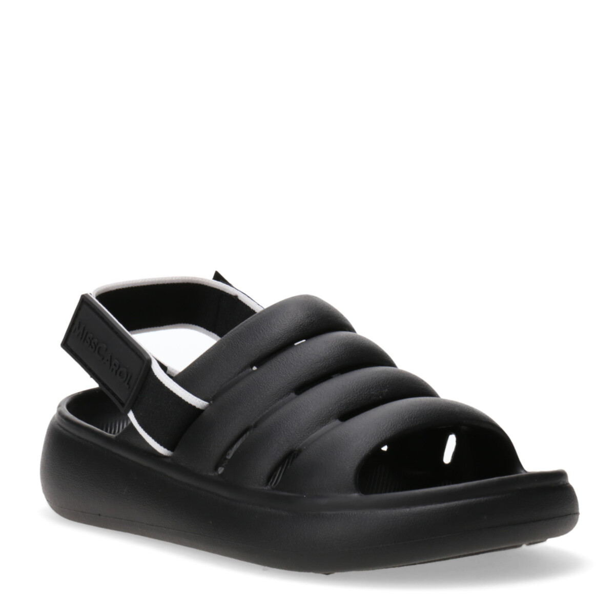 Sandalias de Mujer Miss Carol EILAT de goma con elastico - Negro 