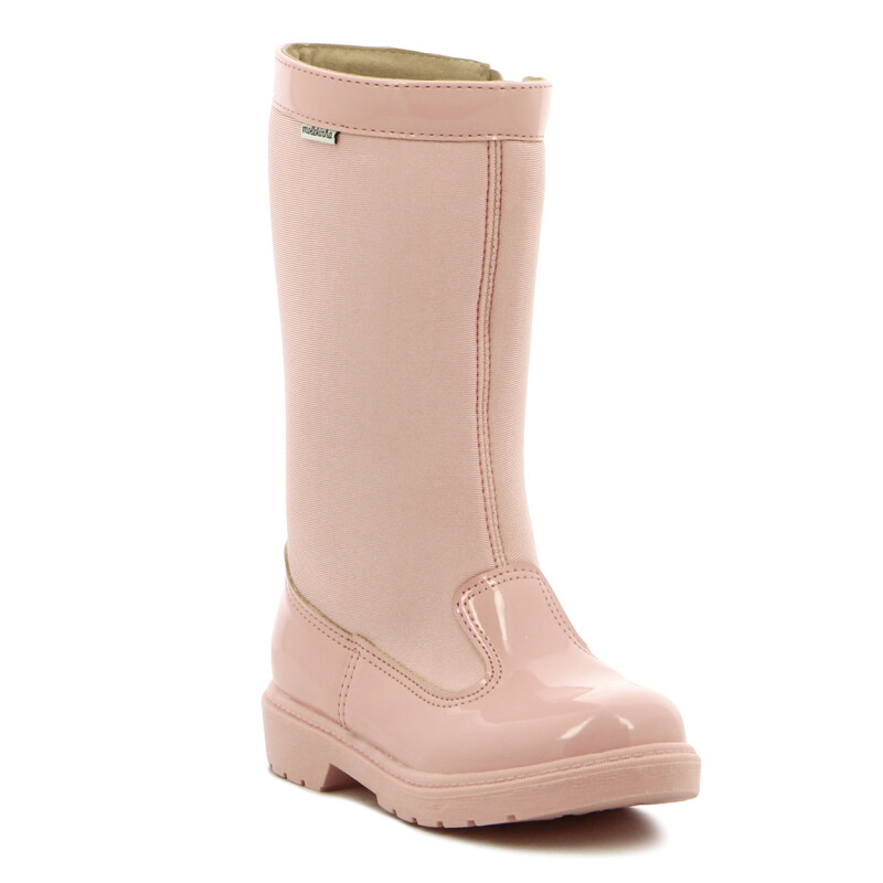 Molekinha Bota Infantil Charol Rosado