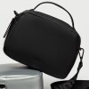 Mini Bag Rubber En Efecto Cuero Negro