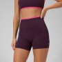 Shorts Seamless Scrunch Short 4" Mujer Oxblood/pink Crush