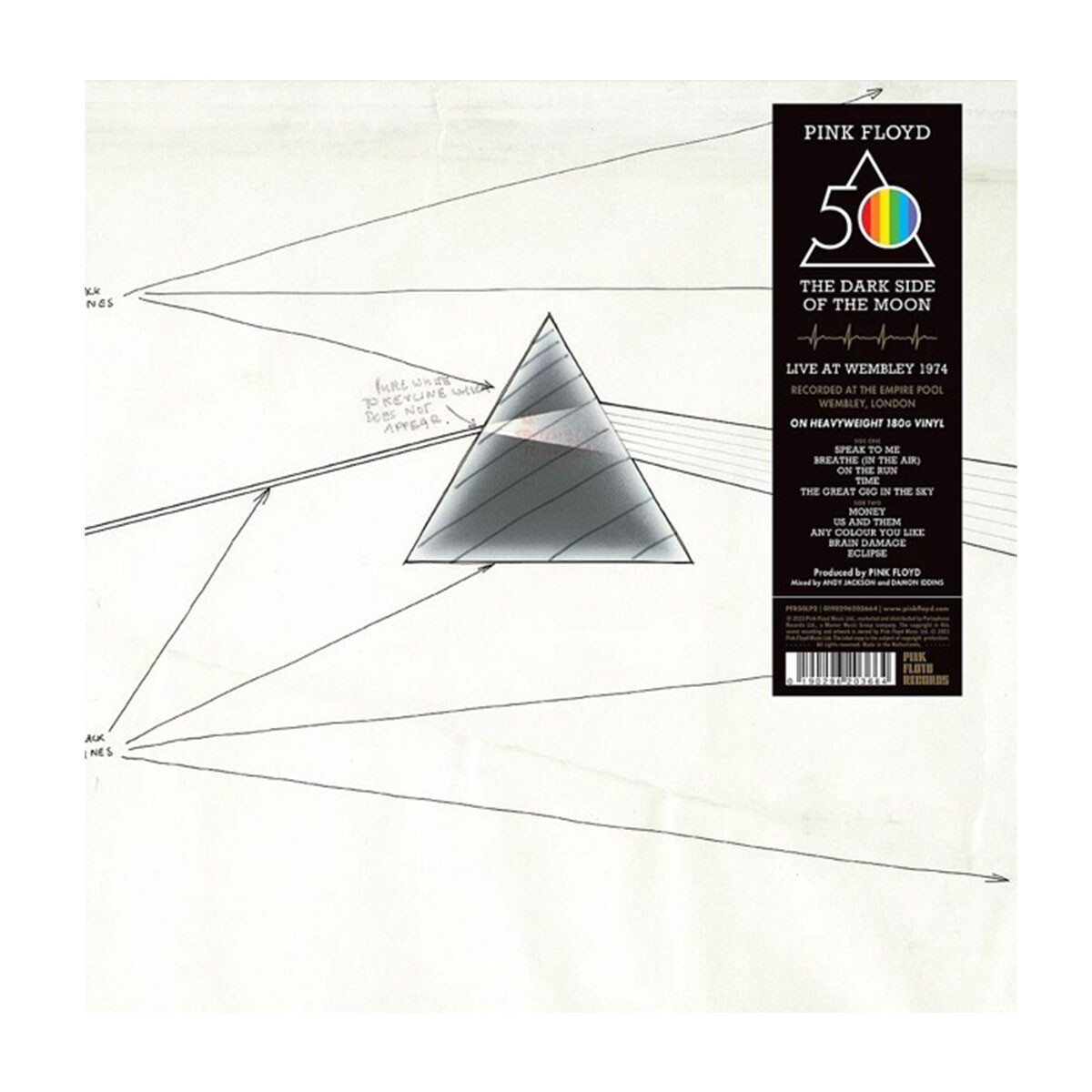 Pink Floyd / Dark Side Of The Moon - Live At Wembley Empire - Vinilo —  Palacio de la Música