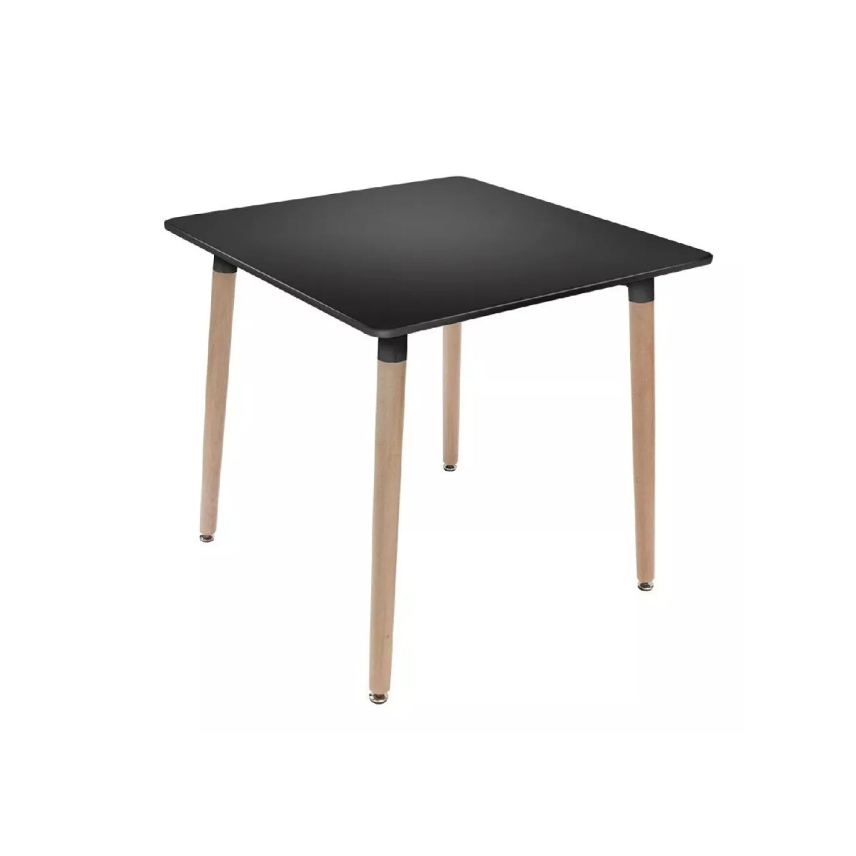 Mesa Eames Negra Cuadrada 80cm 