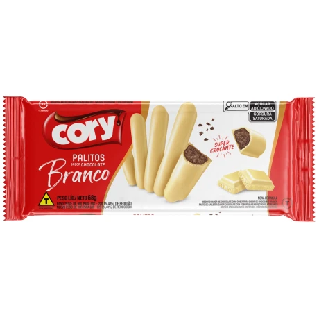 PALITOS BAÑADOS CORY 68G CHOCO BLANCO PALITOS BAÑADOS CORY 68G CHOCO BLANCO
