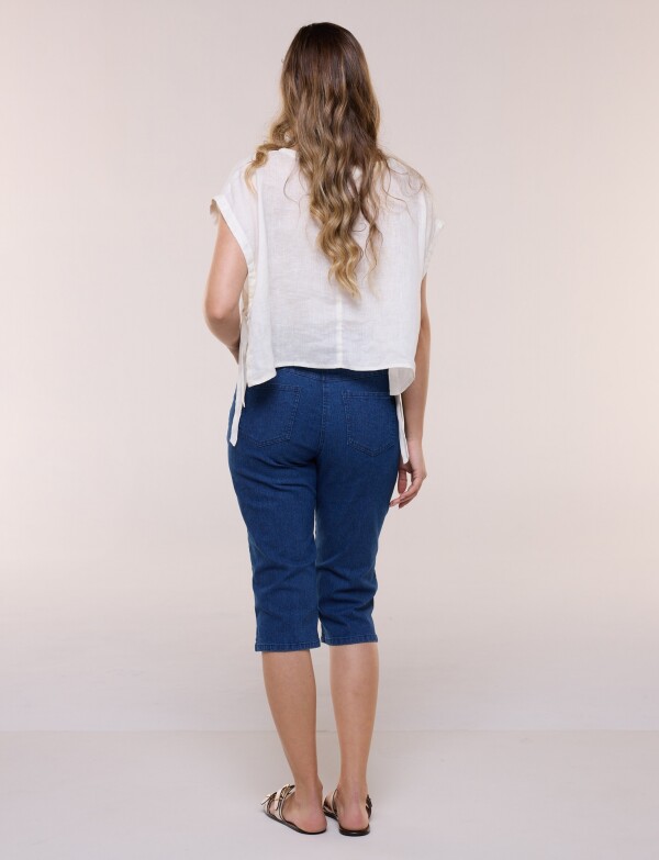 Capri Denim Pretina Ancha JEAN