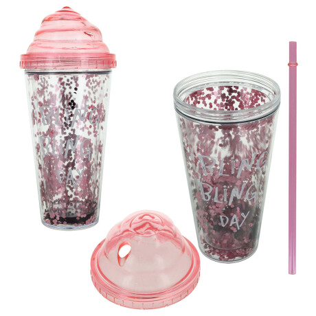 VASO ACRILICO DOBLE PARED C/SORBITO TAPA CONO HELADO 400ML 8.5X21CM 22556 VASO ACRILICO DOBLE PARED C/SORBITO TAPA CONO HELADO 400ML 8.5X21CM 22556