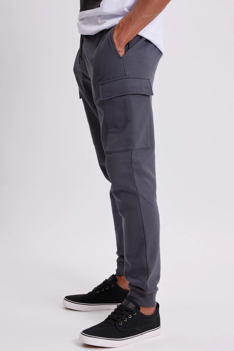 Pantalón deportivo jogger básico Gris Oscuro