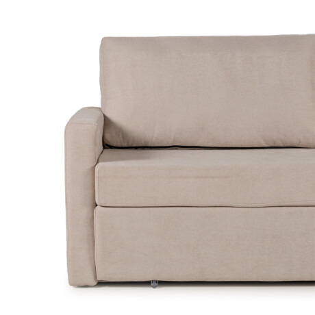 Sofá Cama Mónaco II - Tela Microfibra Berlin 02 (Beige)