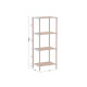 Estanteria 4 niveles 116 x 38 x 30 cm madera MADERA