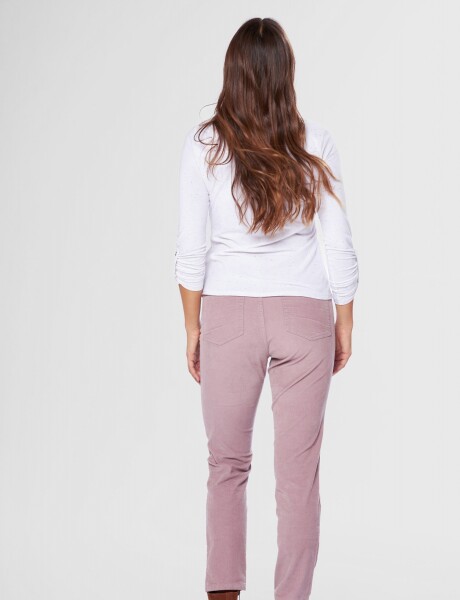 PANTALON DE PANA Lavanda