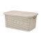 Caja simil rattan 2,5 Lts. (23x15,5x11cm) BEIGE