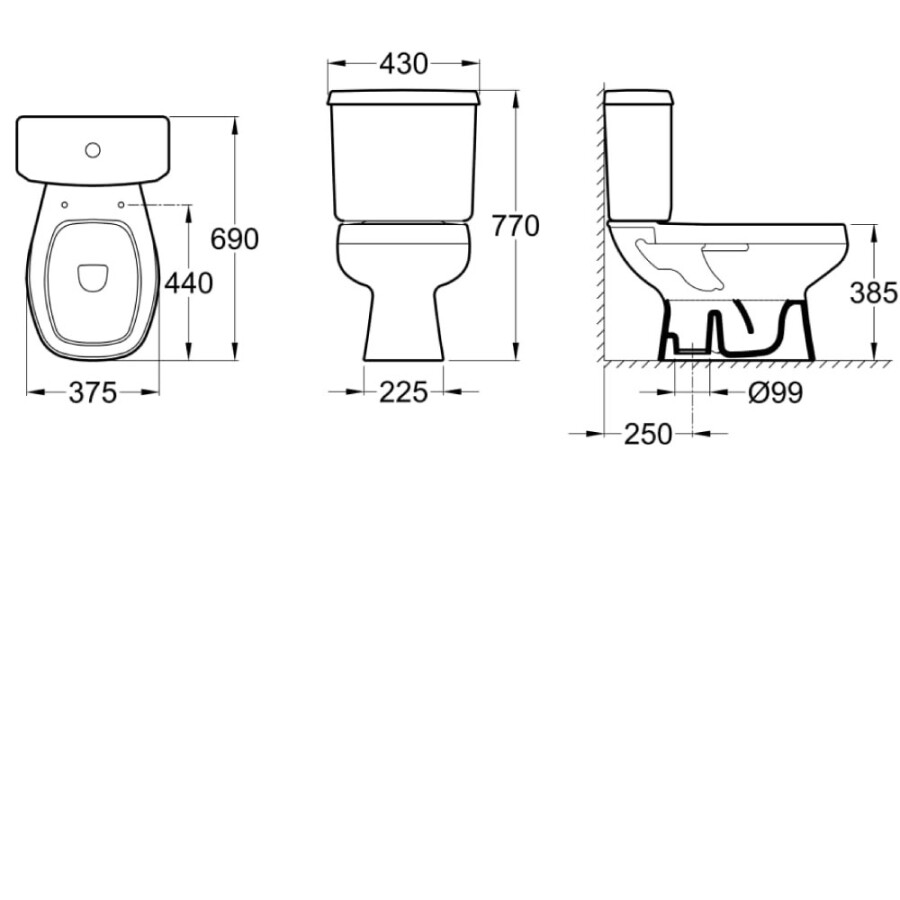 Inodoro Largo Monaco Inodoro Largo Monaco