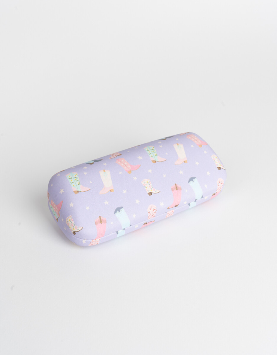 Estuche De Anteojos Rígido Estampado 