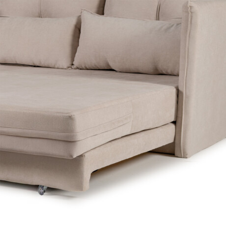 Sofá Cama Maya - Tela Microfibra Berlin 02 (Beige)