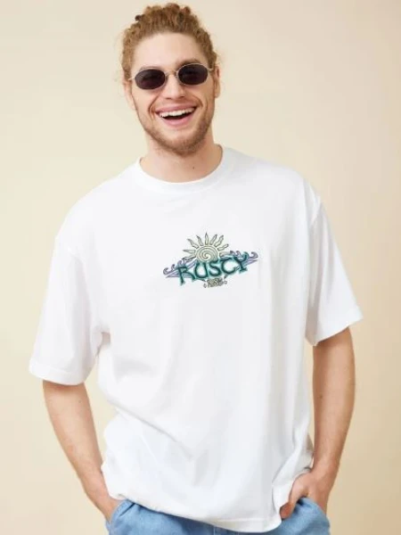 T-SHIRT RUSTY PARME BLANCO